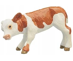 Bullyland 62710 figūrėlė veršelis Fridolin margas 5 cm