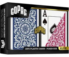 Cartamundi Pokerio kortelės Copag mėlynos/raudonos, 2 vnt