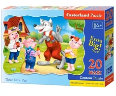 Castorland Dėlionė 20 vnt. - Trys paršiukai