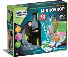 Clementoni Edukacinis mikroskopas su 1200x didinimu ir telefono laikikliu
