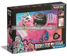 Clementoni Vaikiškų nagų lakų rinkinys Monster High su džiovintuvu