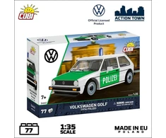Cobi Kaladėlės Volkswagen Golf 1974 policijos modelis 1:35