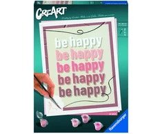 Tapymas pagal skaičius CreArt Be Happy 23544 Ravensburger