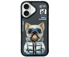 Nimmy dėklas iPhone 16 6.1″ juodos spalvos Cool&Cute 2.0 Dog