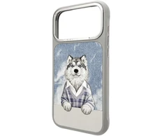 NIMMY dėklas GENTLE PETS SERIES DOG, suderinamas su MagSafe, skirtas IPHONE 18 Pro Max/17 Pro Max, pilkas