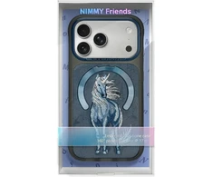 Dėklas NIMMY case MAGNETIC FANTASY ANIMAL UNICORN compatible with MagSafe for IPHONE 18 Pro Max/17 Pro Max mėlynas