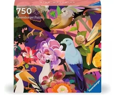 Ravensburger Dėlionė 750 vnt. - Spalvingi paukščiai ir gėlės