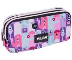Didelė trijų skyrių penalas Aliens 2 Milan rožinis-lilinis