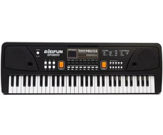 Dideli organkai, pianinas, klaviatūra su mikrofonu, 61 klavišas, 42 ritmai