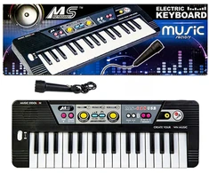 Dideli organkai, pianinas, klaviatūra su mikrofonu, 37 klavišai
