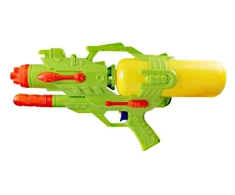Didelis vandens pistoletas 45 cm su pompa, žalias
