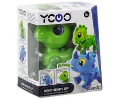Dumel Interaktyvus žaislas dinozauras Dino Heads Up žalias
