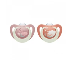 Dummy NUK First Choice Night 0-6 mėn. 2 vnt. zuikutis/avis