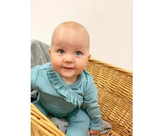 Dviejų dalių kūdikio komplektas New Baby Stripes, ledų mėlyna, dydis 86 (12-18 mėn.)