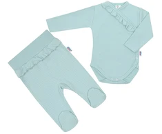 Dviejų dalių kūdikio komplektas New Baby Stripes, ledų mėlyna, dydis 86 (12-18 mėn.)
