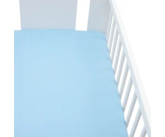 Džersio paklodė lovytei New Baby 120x60 mėlyna