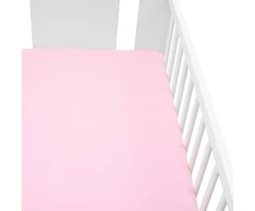 Džersio paklodė lovytei New Baby 120x60 rožinė