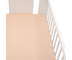 Džersio paklodė lovytei New Baby 120x60 smėlio spalvos