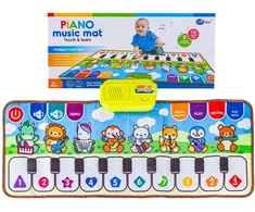 Edukacinis muzikinis kilimėlis vaikams pianinas 80x30 cm
