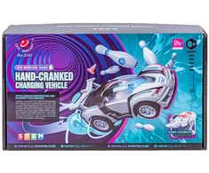 Edukacinis surenkamas automobilis su dinaminiu užvedimu ir boulingo žaidimu