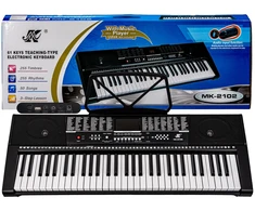 Elektroninė klaviatūra 61 klavišas MK-2102 su maitinimo bloku