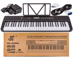 Elektroninės klavišinės organos su 61 klavišu ir MIDI jungtimi