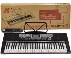 Elektroniniai klavišiniai MK-2115 su apšvietimu ir maitinimu