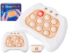 Elektroninis antistresinis sensorinis žaidimas Pop IT baltas pultelis