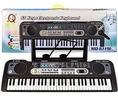 Elektroninis klaviatūrinis instrumentas MQ-6119L su mikrofonu ir 61 klavišu