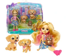 Enchantimals City Tails Gerika auksaspalvio retriverio šeimos lėlė HHB85