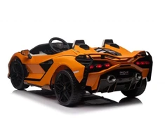 EUROBABY Vaikiškas elektromobilis Lamborghini Sian oranžinis