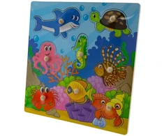 Eurobaby Zabawki Medinės dėlionės 30x30 cm ocean eurobaby