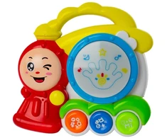 Eurobaby Zabawki Muzikinis būgnelis lokomotyvos formos EUROBABY