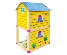 Eurobaby Zabawki Nedidelis lėlių namelis EUROBABY TOYS 31x26x52 cm mėlynas