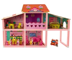 Eurobaby Zabawki Lėlių namelis EUROBABY TOYS 89x23x55 cm rožinis