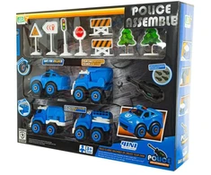 Eurobaby Zabawki Žaislinis policijos automobilis surenkamas Eurobaby