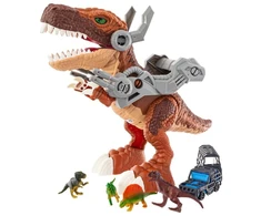 Eurobaby Zabawki Žaislų rinkinys dinozaurų su automobiliu eurobaby