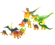 Eurobaby Zabawki Žaislų rinkinys dinozaurų 14 vnt įvairių dydžių