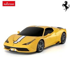 Ferrari 458 Speciale A 1:24 Rastar 71900 geltonas valdomas automobilis