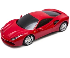 Ferrari 488 GTB mastelis 1:24 Rastar 76000 raudonas valdomas automobilis