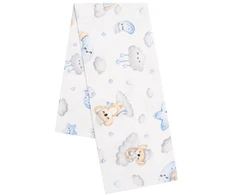 Flanelinė sauskelnė su mėlynu New Baby koalos raštu