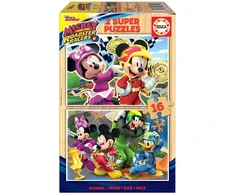 G3 Educa 2 dėlionės (puzzle) 2x16 MICKEY SUPER PILOTAS