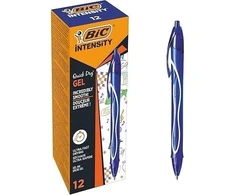 Bic Gelinis rašiklis Gel Quick Dry, turkio žydras, 12vnt. dėžutėje