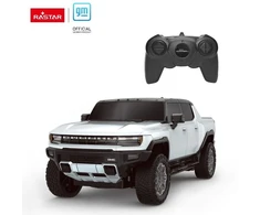 Hummer EV mastelis 1:26 Rastar 93100 valdomas baltas automobilis