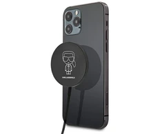 Karl Lagerfeld indukcinis įkroviklis KLCBMSIKBK 15W MagSafe
