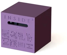 Iuvi Games Dėlionė Inside 3 violetinė su labirinto kamuoliuku