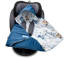 Izoliuota vystyklinė antklodė automobilinei kėdutei New Baby mėlyna
