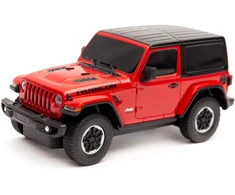 Jeep Wrangler JL mastelio 1:24 Rastar 79500 valdomas raudonas automobilis