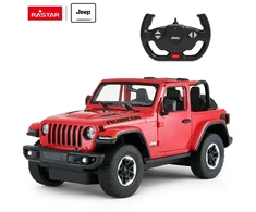 Jeep Wrangler JL R/C mastelis 1:14 Rastar 79400 nuotoliniu būdu valdomas raudonas automobilis