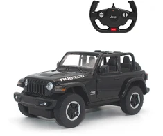 Jeep Wrangler JL R/C mastelis 1:14 Rastar 79400 nuotoliniu būdu valdomas juodas automobilis